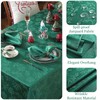 Honellaty Christmas Rectangular Tablecloth, Spillproof Wrinkle Resistant Jacquard Table Cloth