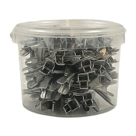 Ahsen Professional Aluminum Silver Hair Clips 9cm - Silber Haarclips mit Aufbewahrungsbox