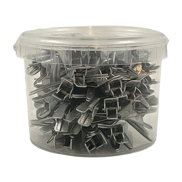 Ahsen Professional Aluminum Silver Hair Clips 9cm - Silber Haarclips