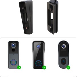 Video Doorbell Angle Bracket Angle Mount Angle Adjustment Bracket 8 Degree Up and Down 15-50 Degree Left and Right