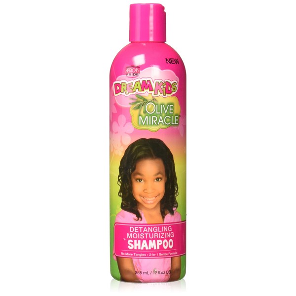 African Pride Dream Kids Olive Miracle Detangling Moisturising Shampoo 355 ml