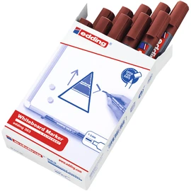 edding 363 whiteboard marker - brown - 10 whiteboard pens - chisel tip 1-5 mm - whiteboard pen dry wipe - for whiteboards, flipcharts, pinboards, magnetic and memo boards - sketchnotes