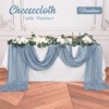Teruntrue 10 Pack Blue Table Runner Cheesecloth Table Runner, 10FT