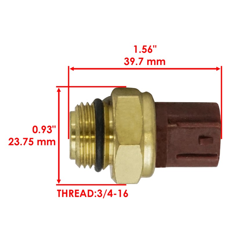 Caltric Fan Thermo Sensor Switch Compatible With Yamaha Yfz450 Yfz-450