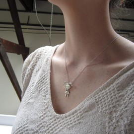 Mark Poulin Sterling Silver Aries Necklace on Sterling Silver Adjustable Chain 16 18 20 Inches .925 Zodiac Charm