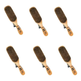 Phillips 440 6pz Cepillos Barbero Cerda Natural Mango Madera
