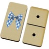 Azeeda 'Vintage Checkered Bow' Domino Set & Box (DM00052182)