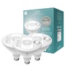 GE LED+ Motion Sensor LED Light Bulbs, Linkable Security Lights,