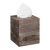 Relaxdays, Paper Cover Floor, Wooden Dispenser, HWD: 16.5x14x14 cm, Brown