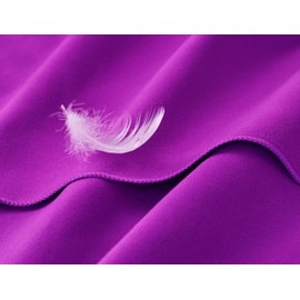 Fit-Flip Microfibre towel - compact, ultra lightweight & quick dry towel - the perfect gym, travel & beach towel - swimming towel for sports, camping & hiking (30x50cm purple - without bag)