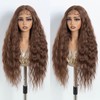 NOBLE Long Wavy Lace Front Wig 30 Inch Ginger Orange