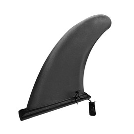 BESPORTBLE SUP Single Fin Longboard Fin Center Fin Detachable for Inflatable Surfboard Paddleboard Black