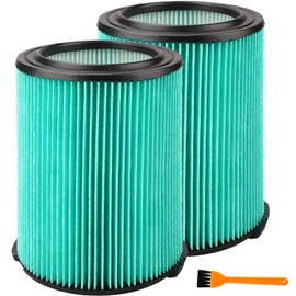 VF6000 5-Layer Replacement Filter for Ridgid 5-20 Gallon Wet Dry Vacuums WD5500 WD0671 WD6425 WD7000 WD1280 WD1851 WD1680 WD1956 RV2400A 1400RV RV2600B 2 Pack