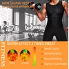 BODYSUNER Sauna Suit Sweat Vest Workout Tank Top for Men