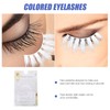 FOMIYES 3 Pairs White Eyelashes Fluffy False Eyelashes 3D Faux