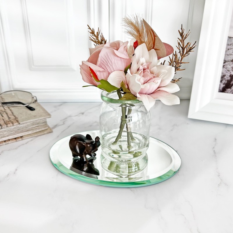 Plymor 5" x 7" Oval, 5mm Thick Beveled Glass Mirror