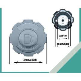 Unbranded 2PK Fuel Gas Tank Cap For Honda GX160 GX200 GX270 GX340 GX390 Plastic Black