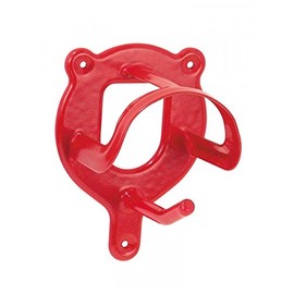 PFIFF Metal Bridle Rack/Hook - Stable/Tack Room - Red