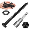 Mywish 8Sets 3/8" x 4" Lag Bolts, Stainless Steel Heavy