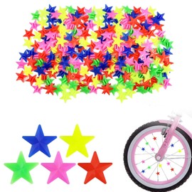 WOLMIK Bicycle Spoke Beads - 144 PCS Bike Spoke Beads, Multicoloured Bicycle Spokey Dokeys, Plastic Clip Wheel Spokes Decorations, Bike Accessories for Kids Girls and Boys