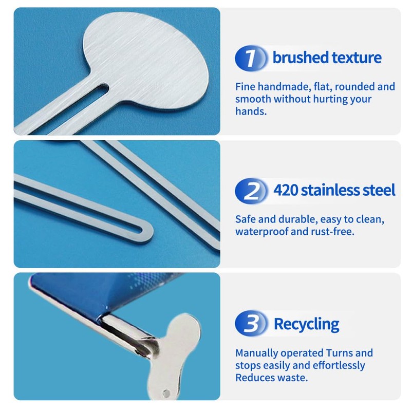Metal Toothpaste Tube Squeezer Tool - Aluminum Tube Roller Key