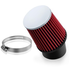 Cyleto 62mm Upgraded Air Filter for 6.5hp Predator 212cc 68120 69730 60363 196cc for Coleman CT200U BT200X KT196 for Baja Warrior MB200 Mini Bike Go Kart Cart High Performance Parts（Red）