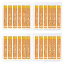 PATIKIL Chrome Yellow Oil Pastels, 24 Pieces Soft Oil Pastels Creamy Pastel Pencils Art Supplies for Art Painting Drawing Mixing Graffiti for Artists Beginners
