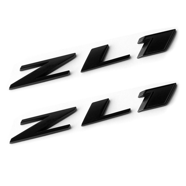 Yoaoo 2x OEM Camaro Zl1 Emblem Badge Letter Rear Side Zl1 Door Genuine Matte Black