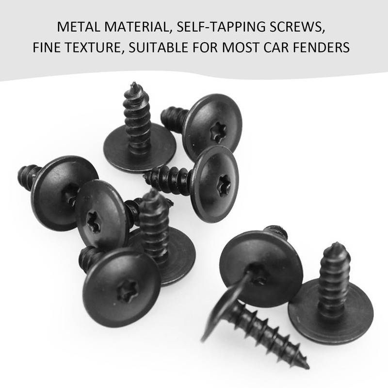 25 Fender Fixing Screws, Auto Parts Replacement, Bolt Fixer, Suitable
