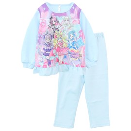 Kaitak Family Kimi and Idol Pretty Cure Kids Luminous Pajamas, Long Sleeve, Ruffles, Spring, Autumn (39.4 inches (100 cm), Saxophone