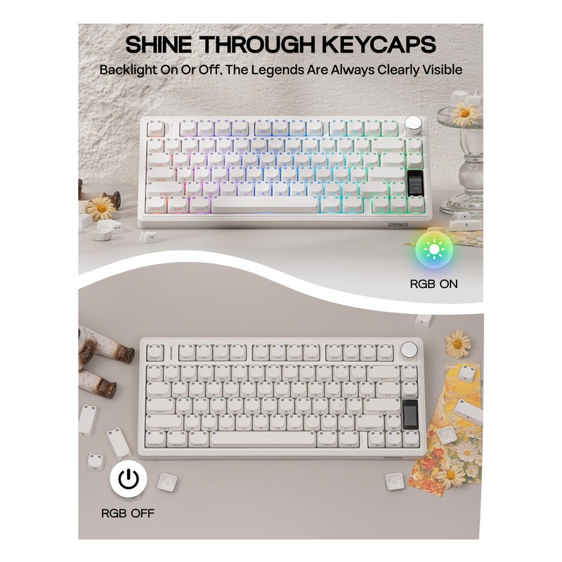 Shimmeow Cute Cat Themed Keycaps Set for MX Mechanical Keyboard