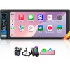 Single DIN Car Stereo Radio with Wireless Apple CarPlay &