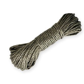 Lizzy Washing Line Rope | Reusable Heavy Duty Clothes lines Outdoor Laundry Garden Airer (Grey, 20M)