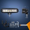 Nilight LED Light Bar 2PCS 18W 6Inch Flood LED Pods