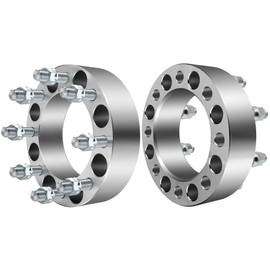 ECCPP 2PCS 2 inch Wheel Spacer Adapter 8 Lug 8x6.5 to 8x6.5 for Sierra 2500 HD: 1999-2010 for Sierra 3500 HD: 1999-2010 with 14x1.5 Studs