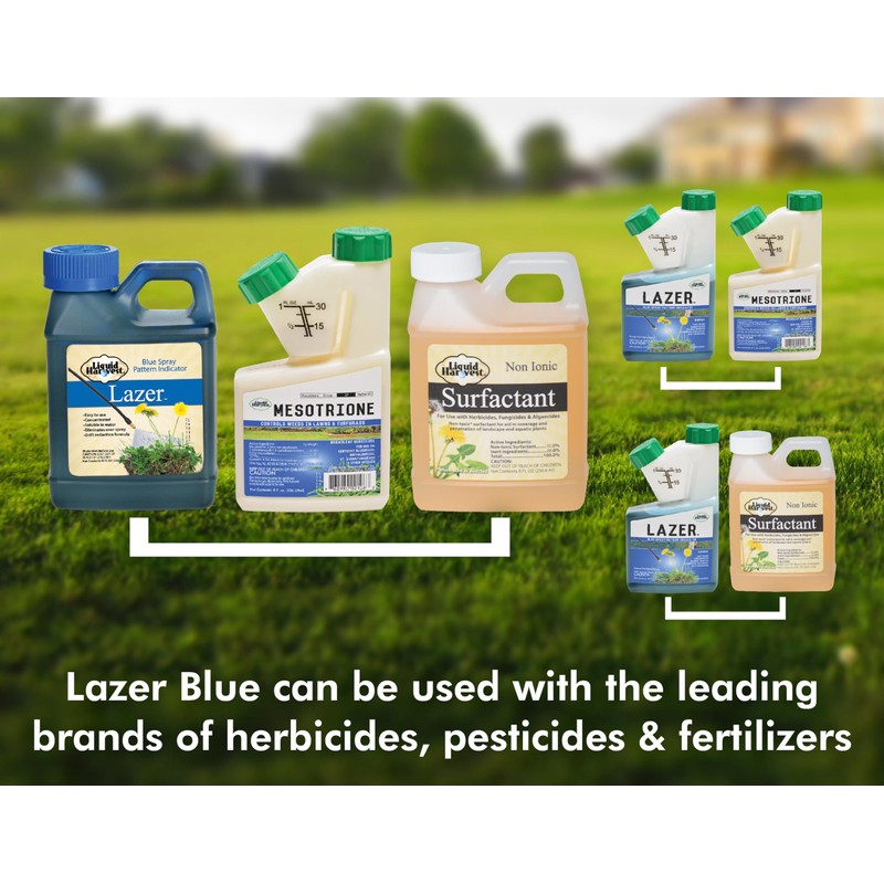 Liquid Harvest Lazer Blue Concentrated Spray Pattern Indicator 8 Ounces