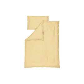 Kindsgut Children's Bed Linen Mustard 100% Cotton, 135 x 100 cm with Zip, Breathable and Washable at 40°C, Suitable for Tumble Dryer, Subtle Design with High Quality