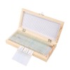 50pcs Biology Glass Prepared Microscope Slides Lab Specimens With Wood