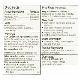 Natural Ice 6 PACK- Mentholatum Natural Ice Lip Balm Original SPF 15