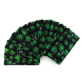 Armycrew 12pc Paisley Printed 100% Cotton Bandanas Headwrap Face Protection (One Size, Leaf)