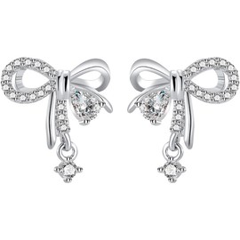 arete de plata de ley 925 con forma de loto de circonita cúbica, pequeños regalos para mujeres, hipoalergénicos