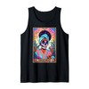 Black Makeup Queen Cosmetics Beauty Influencer Tarot Card Tank Top