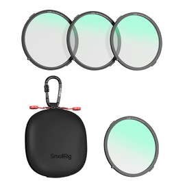 SMALLRIG Black Diffusion Magnetic Filter Kit (4 Pcs), 1/8 & 1/4 & 1/2 & 1 Filter, Dreamy Cinematic Effect, 22 Layer Coating, for SmallRig Matte Box with Adjustable Clamp 4409/4411 / 4412-4650