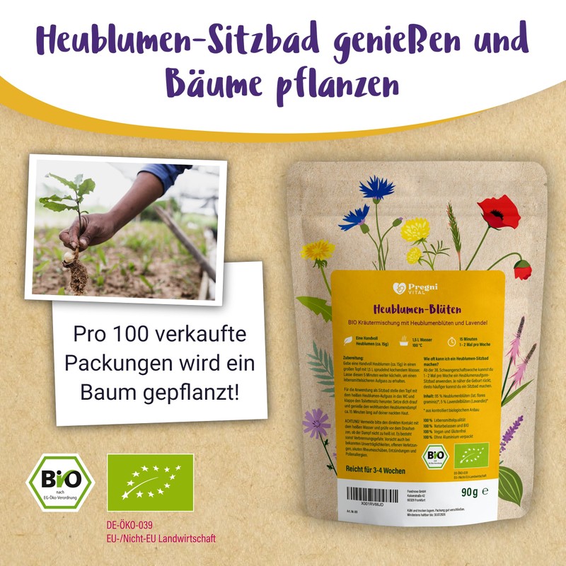 100% Organic Hay Flowers Pregnancy Bath | Hay Flower Bath