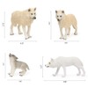 RESTCLOUD 7Pcs Wolf Toy Figurines Set Wolf Animals Figures (Wolf