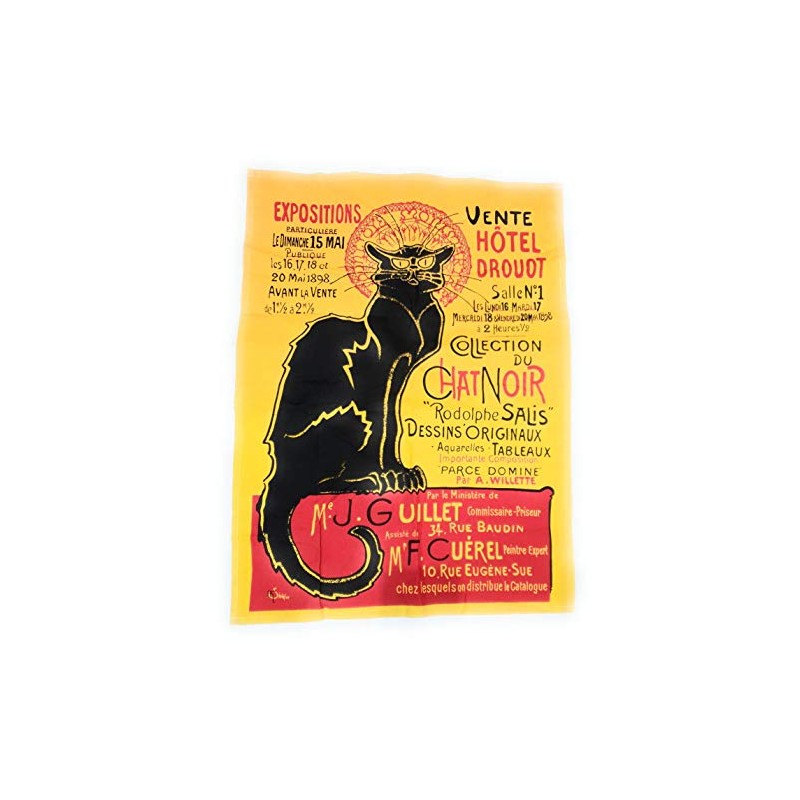 Towel - Tea Towel - Chat Noir Sale Hotel Douot