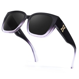 Myiaur Fit Over Glasses Sunglasses for Women Men, Polarized Sun Glasses Over Eyeglasses UV400 Protection for Driving