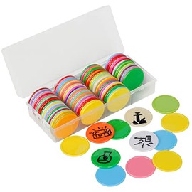 DND - Juego de 100 fichas de borrado en seco y húmedo, personalizables y reutilizables de 3,8 cm, para mazmorras y dragones, MTG, clips de bingo y cualquier juego de rol de mesa