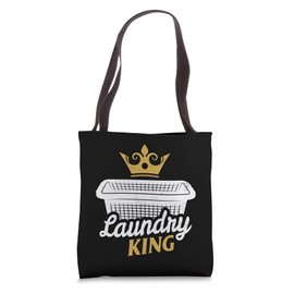 Funny Laundry King House Husband Dirty Clothes Tote Bag