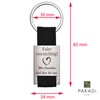 Key Ring with Engraving: “Fahr vorsichtig - Wir brauchen dich